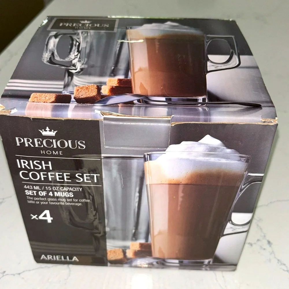 BRAND NEW Irish Coffee / Latte Ariella Collection set of 4